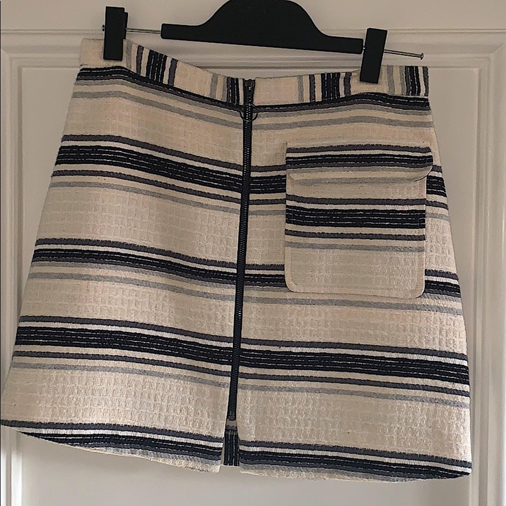 Topshop Striped Knit skirt